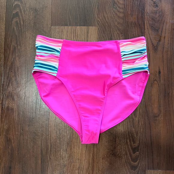 Matilda Jane high waisted pink swim suit bottoms Size Medium - Picture 2 of 5
